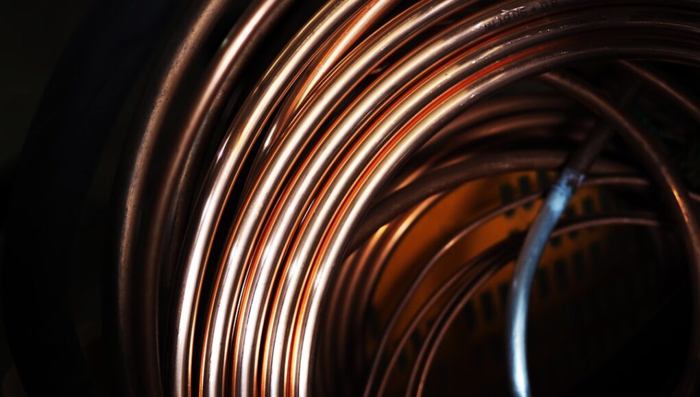 white and brown spiral light