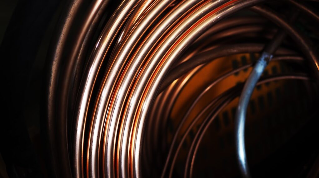 white and brown spiral light